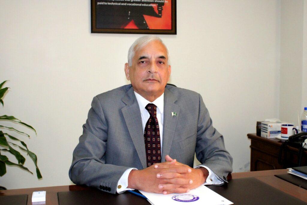 PVTC ChairmanMajor Shahnawaz Badar (R)PVTC is a world class skill imparting organization