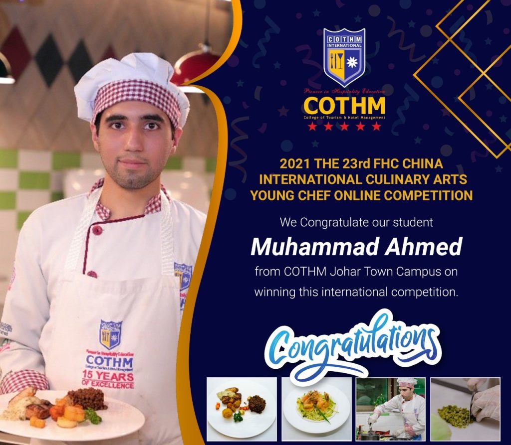 COTHM’s Muhammad Ahmad wins 23rd FHC China International Culinary Arts Competition