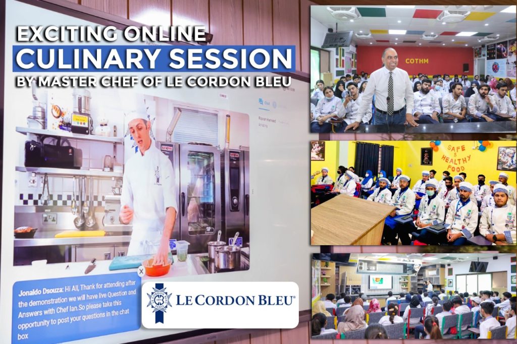 Le Cordon Bleu Master Chef Ian talk to COTHM students on ‘Future Prospects of Culinary’