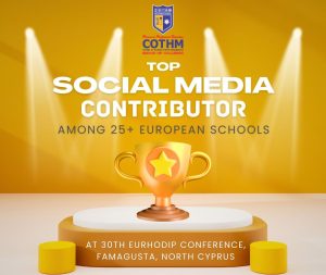COTHM receives prestigious 'Top Social Media Contributor' Award at 30th Annual EURHODIP Conference