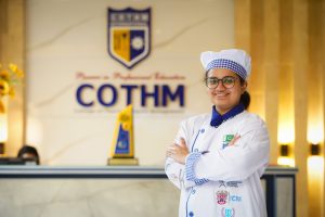 COTHM's student Saniya Rehmani from the Dept. of Culinary Arts