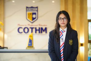 COTHM's student Amna Munir from the Dept. of Hospitality Management