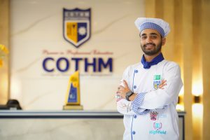 COTHM's student Muhammad Ubaidullah Rehmani from the Dept. of Culinary Arts