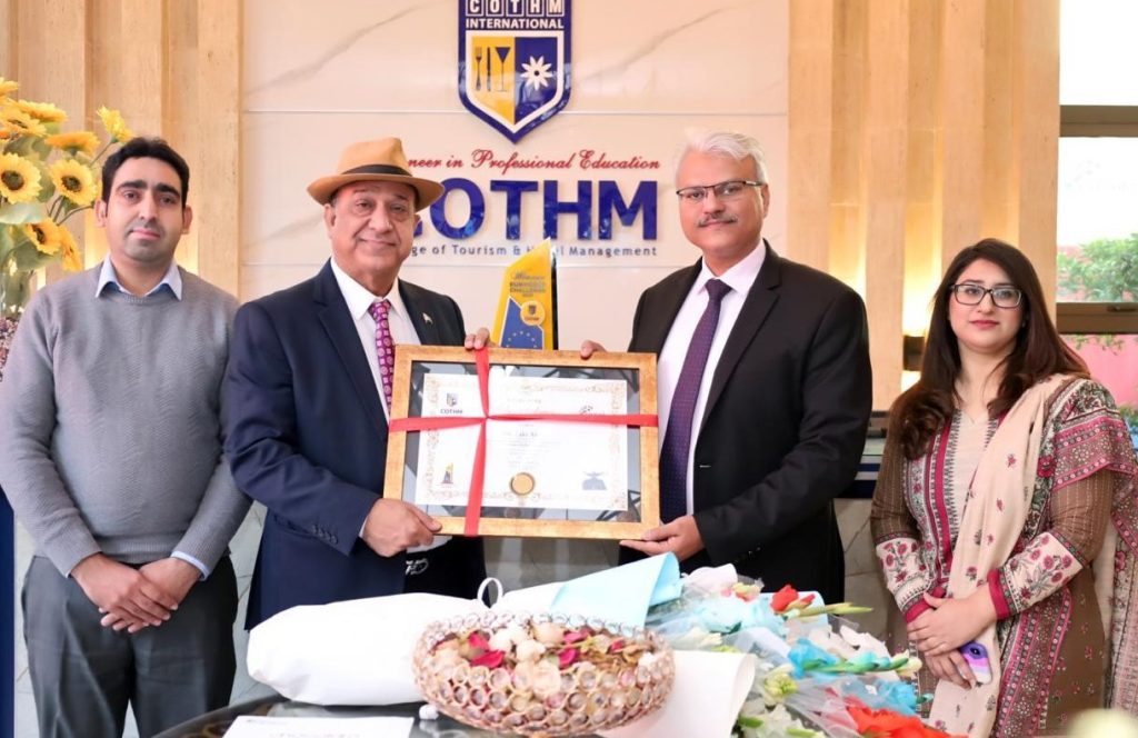 Zaki Ijaz lauds COTHM’s efforts in uplifting hospitality & tourism in Pakistan